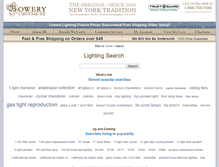 Tablet Screenshot of lighting.bowerylights.com
